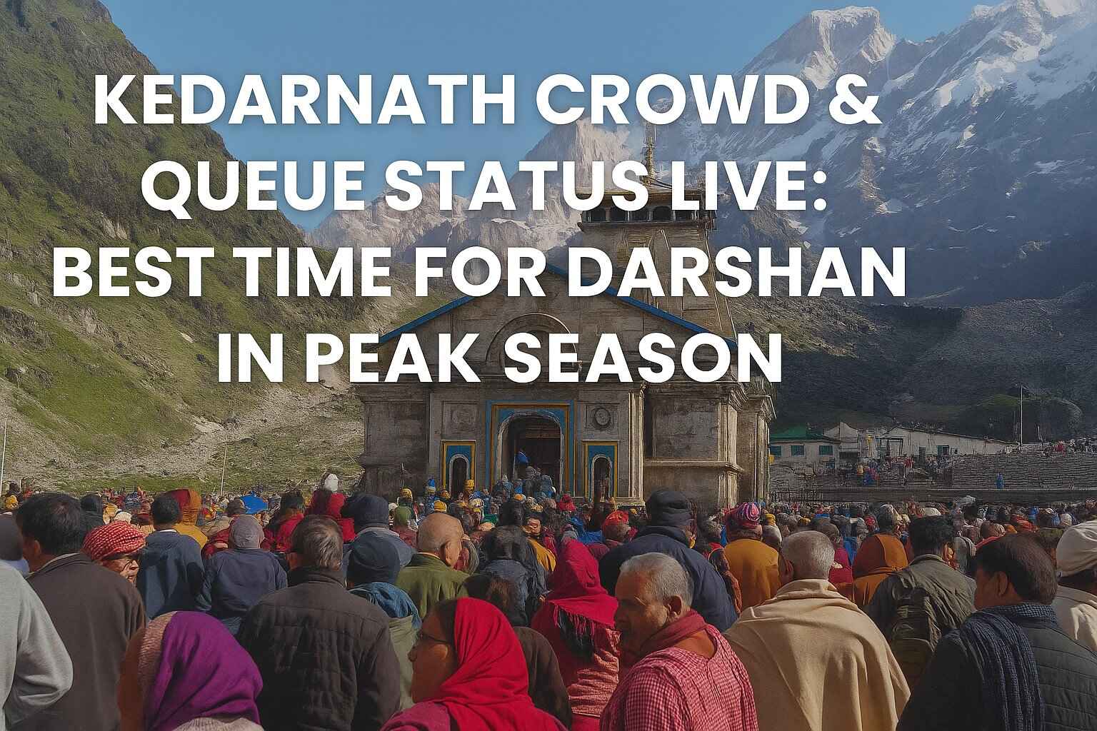 Kedarnath Crowd & Queue Status Live: Best Time for Darshan in Peak Season